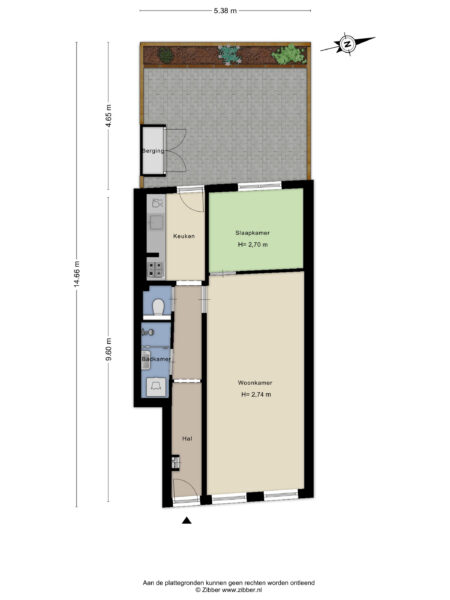 esschilderstraat 12zw, haarlem – plattegrond 2