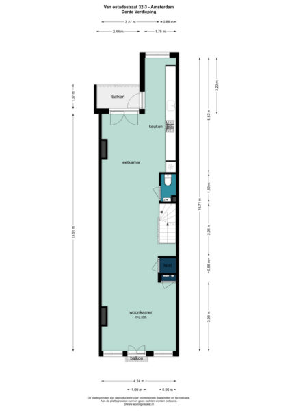 van ostadestraat 32 3, amsterdam – plattegrond