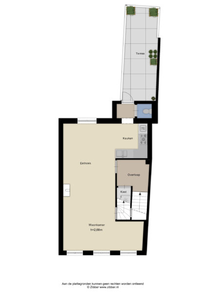 zuider buiten spaarne 66rd, haarlem – plattegrond 2
