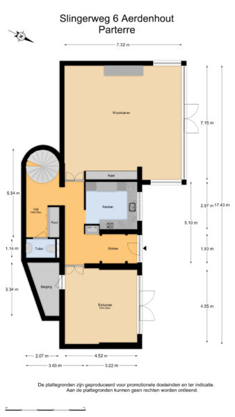 slingerweg 6, aerdenhout – plattegrond 3