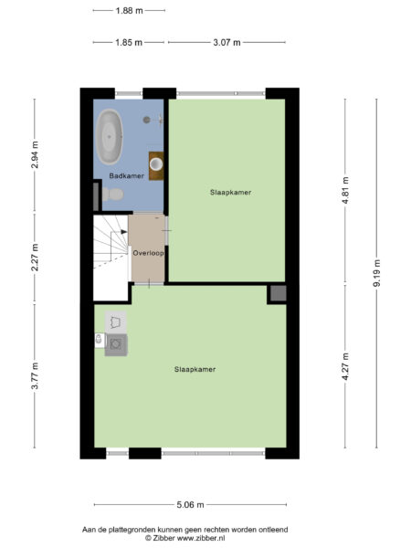 sparrenstraat 32, haarlem – plattegrond