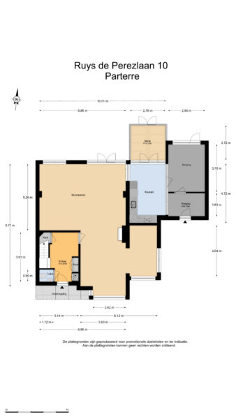 Floor plan of a two-story building