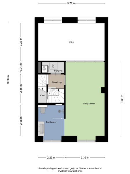 House floor plan with bedroom and bathroom layout