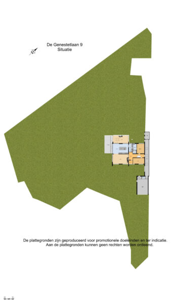 Floor plan of De Genestetlaan property