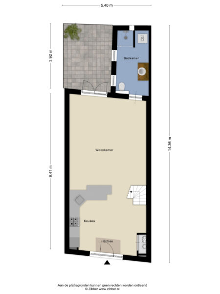 nieuw heiligland 8, haarlem – plattegrond