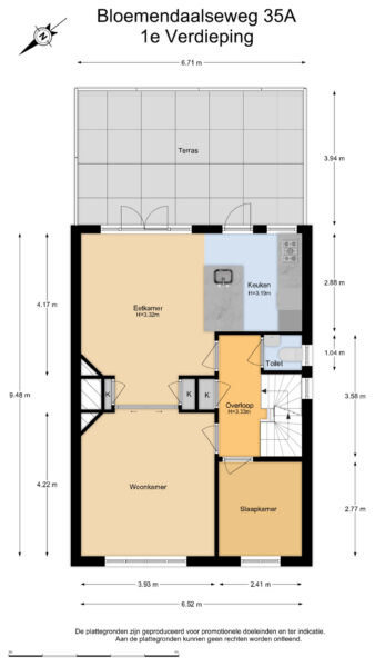 bloemendaalseweg 35a, bloemendaal – plattegrond 4