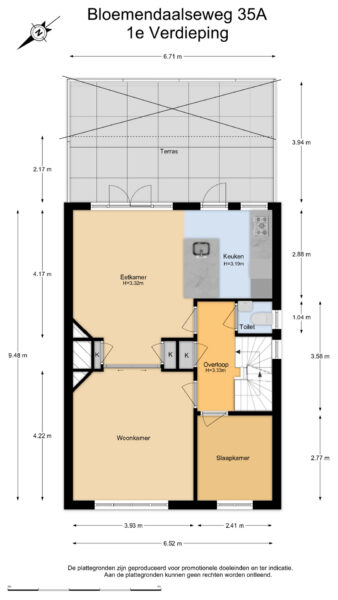 bloemendaalseweg 35a, bloemendaal – plattegrond 4