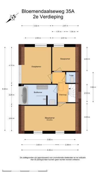 bloemendaalseweg 35a, bloemendaal – plattegrond 2