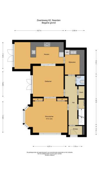 Ground floor plan of Naarden house