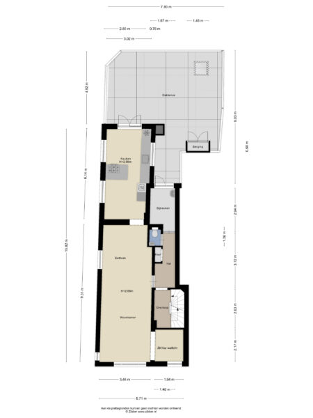 zijlweg 33a, haarlem – plattegrond