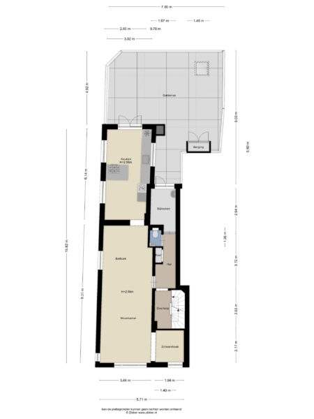 zijlweg 33a, haarlem – plattegrond 2
