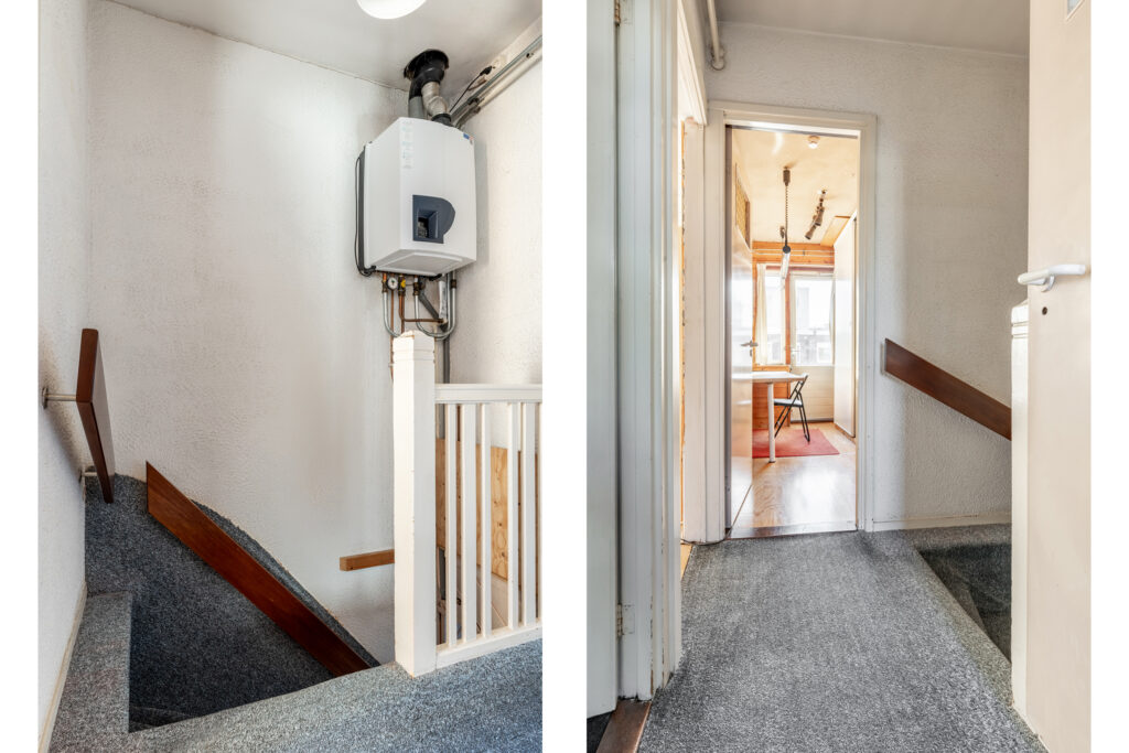 Interior view of hallway and staircase