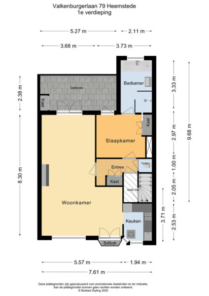 valkenburgerlaan 79, heemstede – plattegrond 3