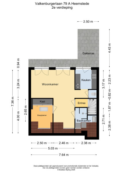 valkenburgerlaan 79a, heemstede – plattegrond 3