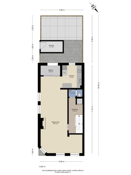 leidsestraat 20d rd, haarlem – plattegrond 2