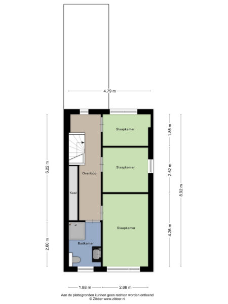 gasthuislaan 40, haarlem – plattegrond 3