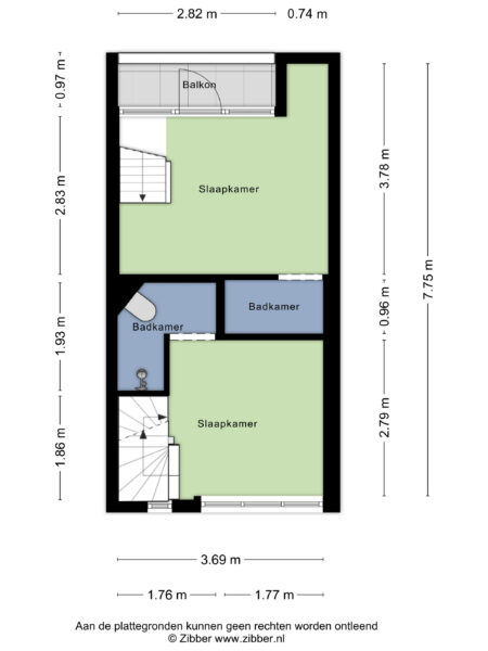 meeuwenstraat 94, haarlem – plattegrond 3