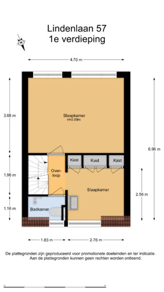 lindenlaan 57, heemstede – plattegrond 4