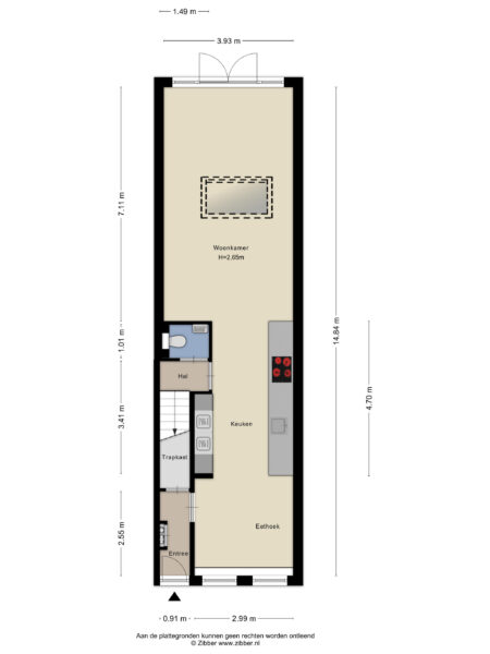 de clercqstraat 158, haarlem – plattegrond
