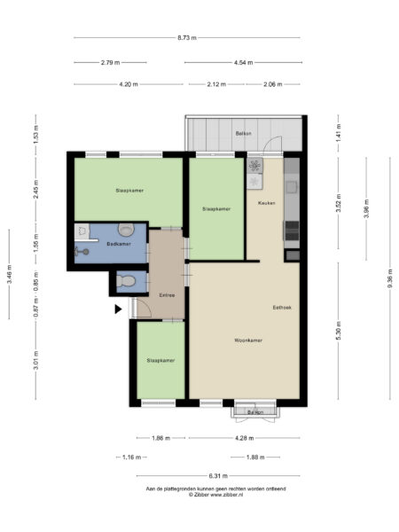 lange hofstraat 21, haarlem – plattegrond 2