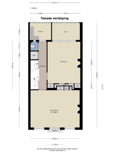 zijlweg 47, haarlem – plattegrond 4