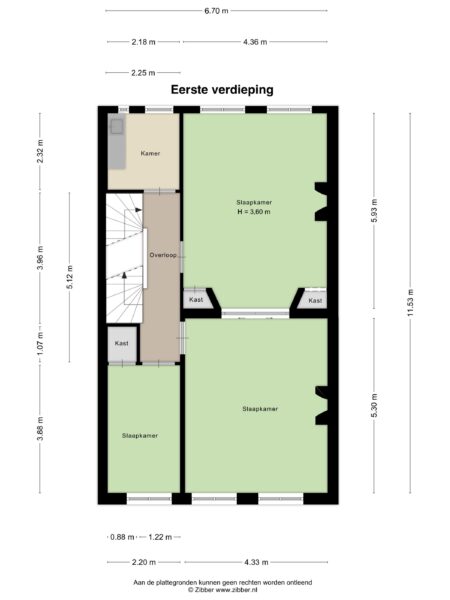 zijlweg 47, haarlem – plattegrond 3