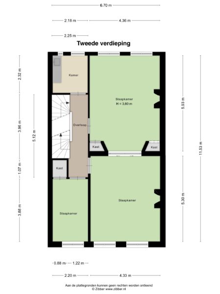 zijlweg 47, haarlem – plattegrond 6