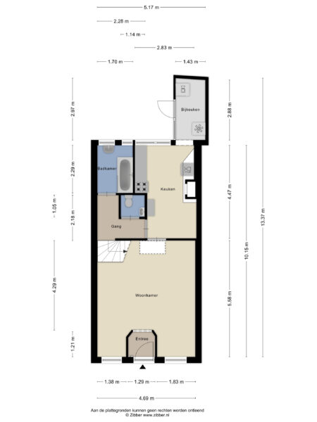 kleine houtstraat 69, haarlem – plattegrond 2