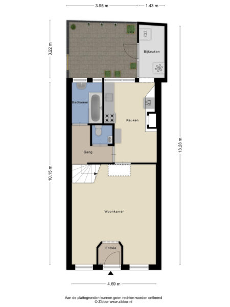 kleine houtstraat 69, haarlem – plattegrond