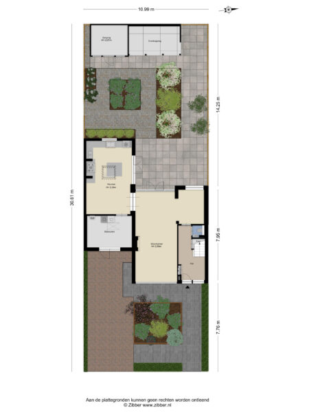 roos en beeklaan 27, santpoort noord – plattegrond
