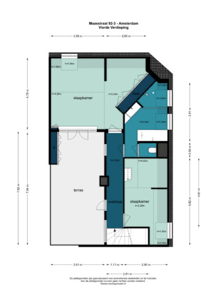 maasstraat 92 3, amsterdam – plattegrond 2