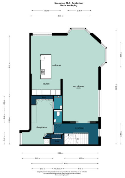 maasstraat 92 3, amsterdam – plattegrond 3