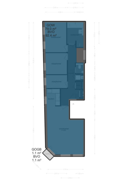 tweede sweelinckstraat 7 2, amsterdam – plattegrond 2