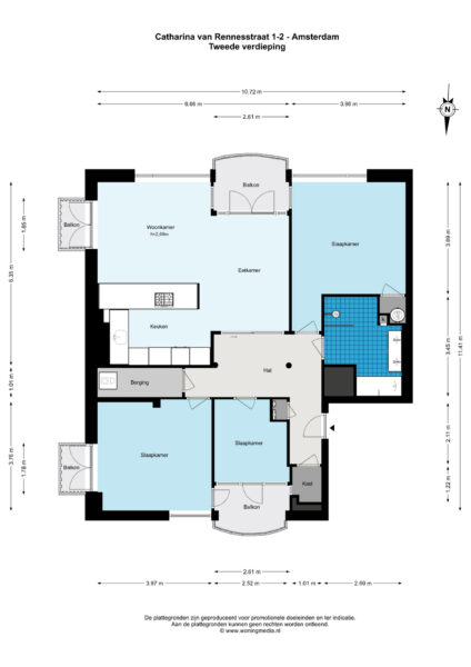 catharina van rennesstraat 1 2, amsterdam – plattegrond