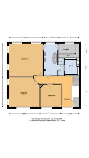 oranjeplein 1, haarlem – plattegrond