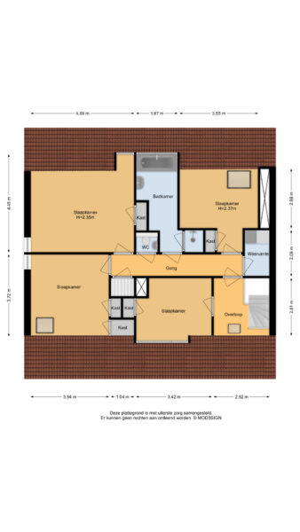 oranjeplein 1, haarlem – plattegrond 3