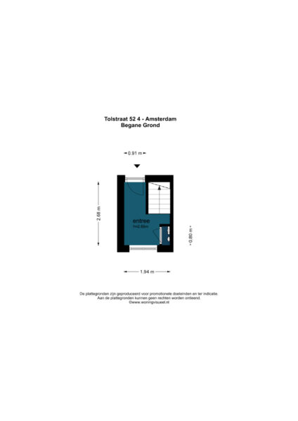tolstraat 52 4, amsterdam – plattegrond 2