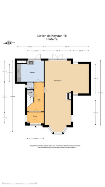 lieven de keylaan 18, heemstede – plattegrond 3