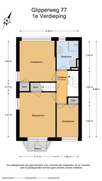glipperweg 77, heemstede – plattegrond 5