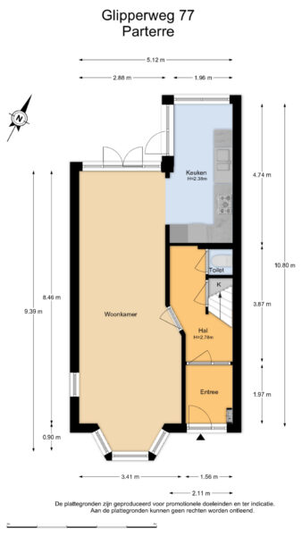 glipperweg 77, heemstede – plattegrond 3