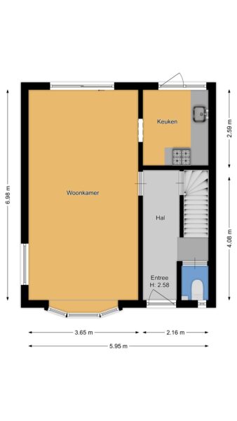 karel doormanlaan 77, bussum – plattegrond 2