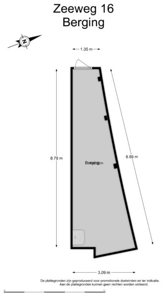 zeeweg 16, overveen – plattegrond 4