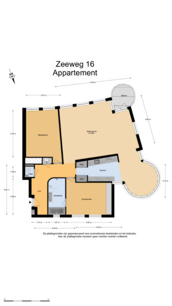 zeeweg 16, overveen – plattegrond 3