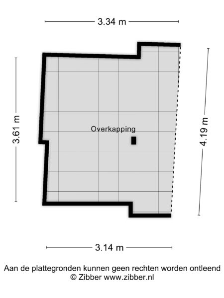 Floor plan with dimensions in meters.