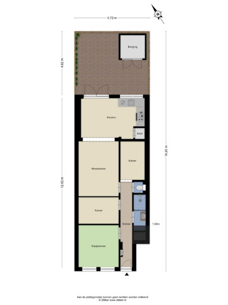 klarenbeekstraat 37zw, haarlem – plattegrond