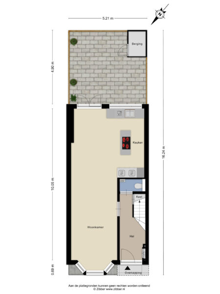 zwaluwstraat 46, haarlem – plattegrond 3