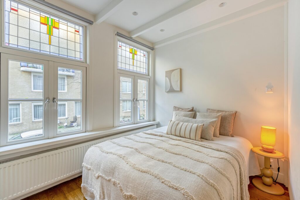 Cozy bedroom with elegant modern decor