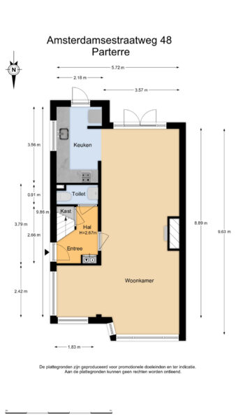 amsterdamsestraatweg 48, halfweg – plattegrond 3