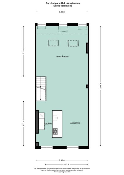 sarphatipark 62 2, amsterdam – plattegrond 2
