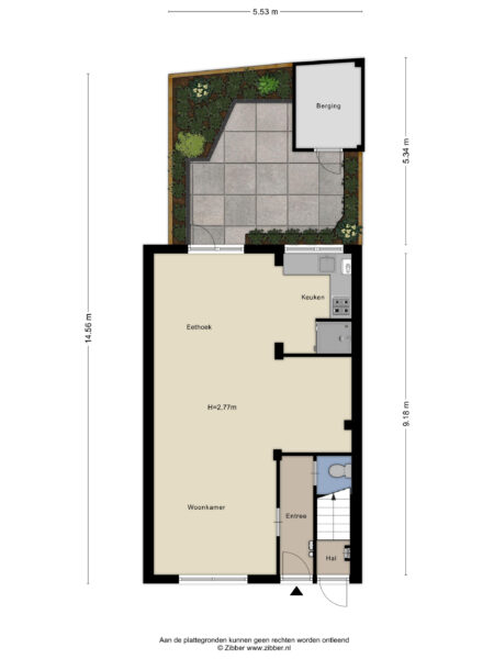 lange wijngaardstraat 27rd, haarlem – plattegrond 2